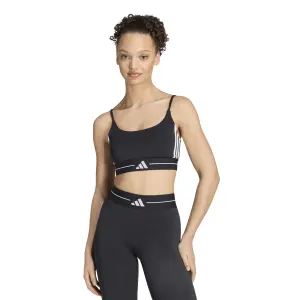 Damen-Sport-BH adidas Hyperglam 3-Stripes image-1