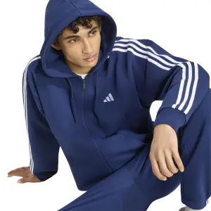 Hættetrøje med fuld lynlås adidas Essentials 3-Stripes image-5