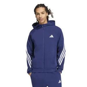Mikina s kapucí na plný zip adidas Stadium 3-Stripes image-1