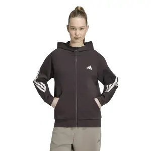 Sweatshirt à capuche full zip femme adidas Stadium 3-Stripes image-1