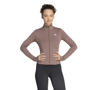 Giacca con zip da donna adidas Studio 3-Stripes image-1