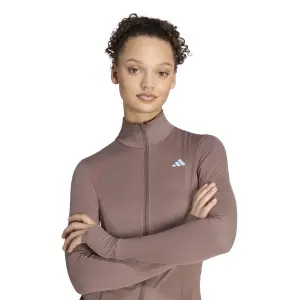 Giacca con zip da donna adidas Studio 3-Stripes image-4