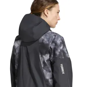 Hybrid vandredjakke til kvinder adidas Terrex Xperior Primeknit Spray Dye Climaproof image-6