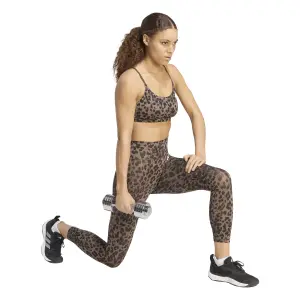 Leggings 7/8 da donna adidas Optime Essentials 3-Stripes Leopard image-3