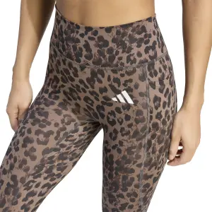 Leggings 7/8 da donna adidas Optime Essentials 3-Stripes Leopard image-4