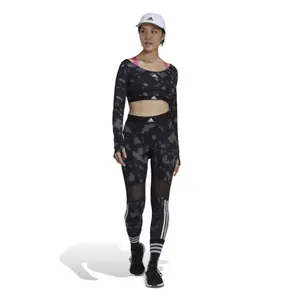 Women's 3-stripes long-sleeved short jersey adidas Hyperglam image-2