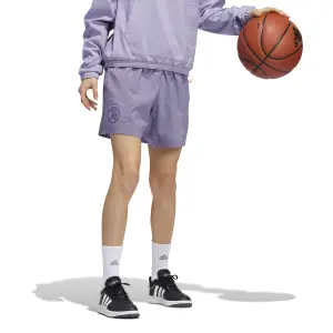Pantaloncini da donna con pinces adidas Originals Hoop York City image-2