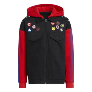 Bluza z kapturem dla dzieci adidas Originals Donovan Mitchell x Marvel's Spider Punk image-0