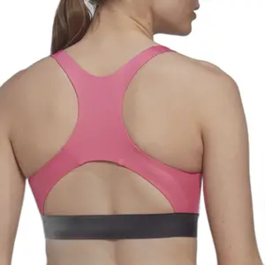 Sujetador de entrenamiento de sujeción media para mujer adidas Powerreact Hyperglam image-1