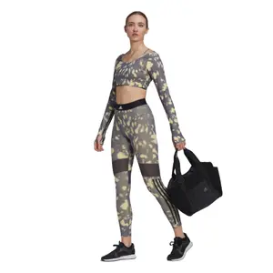 Women's lightweight printed training bra adidas Aeroreact Hyperglam image-3