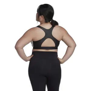 Sujetador de sujeción media para mujer adidas Powerreact Training Hyperglam GT image-3