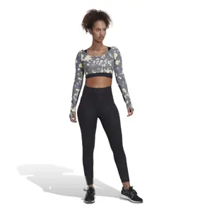 Women's 3-stripes long-sleeved short jersey adidas Hyperglam image-2