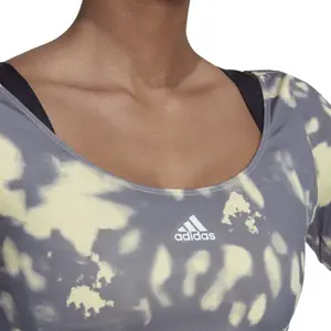 Women's 3-stripes long-sleeved short jersey adidas Hyperglam image-6