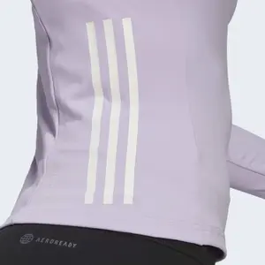 Langarm-Trainingsshirt mit Reißverschluss 7/4 Frau adidas Hyperglam image-6