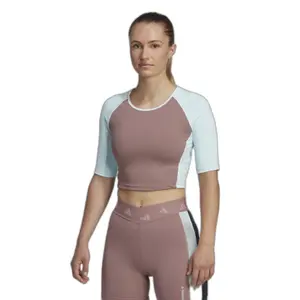 Maillot corto de entrenamiento para mujer adidas Hyperglam image-1