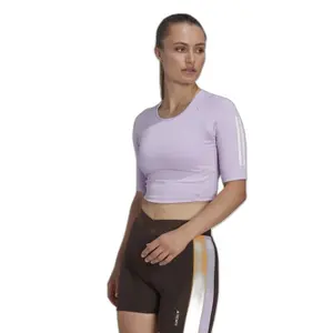 Maillot corto de entrenamiento para mujer adidas Hyperglam image-1