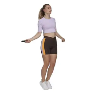 Maillot corto de entrenamiento para mujer adidas Hyperglam image-5