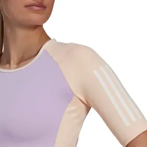 Maillot corto de entrenamiento para mujer adidas Hyperglam image-3