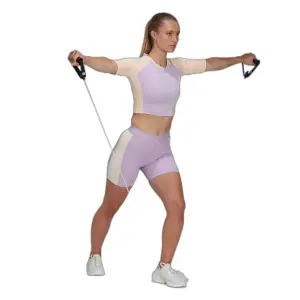 Maillot corto de entrenamiento para mujer adidas Hyperglam image-5