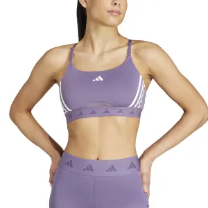 Sujetador de sujeción ligera para mujer adidas Aeroreact Hyperglam image-3