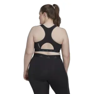 Sujetador de entrenamiento de sujeción media para mujer adidas Hyperglam Powerreact Techfit GT image-3