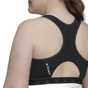 Sujetador de entrenamiento de sujeción media para mujer adidas Hyperglam Powerreact Techfit GT image-5