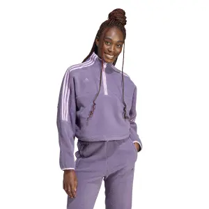 Pile donna con 1/2 zip adidas Tiro image-2