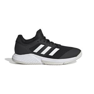 chaussures-femme-adidas-court-team-bounce-noir-blanc-argent