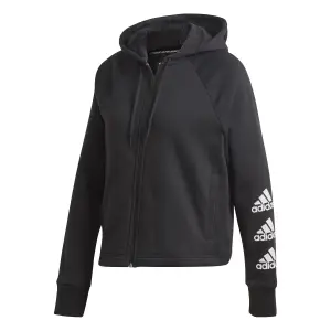 Sweat à capuche femme adidas Stacked Logo Full-Zip Fleece image-1