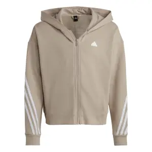 Sweatshirt sudadera con capucha y cremallera para niñas adidas Future Icons 3-Stripes image-0