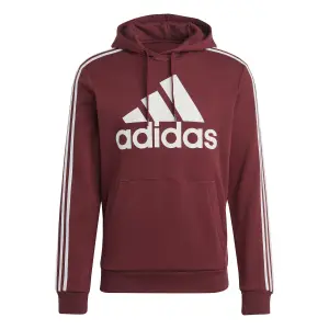 Sweatshirt capuz de lã com logótipo adidas Essentials 3-Stripes image-0