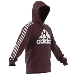 Sweatshirt capuz de lã com logótipo adidas Essentials 3-Stripes image-4