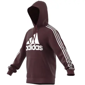 Sweatshirt capuz de lã com logótipo adidas Essentials 3-Stripes image-5
