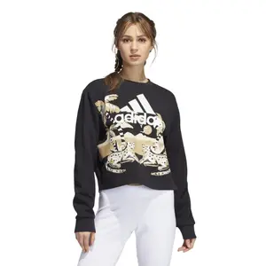 Sweatshirt med rund hals til kvinder adidas FARM Graphic Cropneck image-1