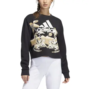 Sweatshirt med rund hals til kvinder adidas FARM Graphic Cropneck image-3