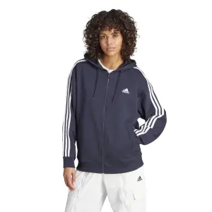 Sweat à capuche zippé oversize femme adidas Essentials 3-Stripes French Terry image-1
