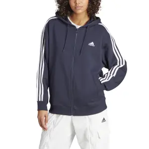 Sweat à capuche zippé oversize femme adidas Essentials 3-Stripes French Terry image-3