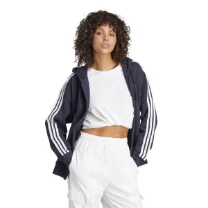 Sweat à capuche zippé oversize femme adidas Essentials 3-Stripes French Terry image-2