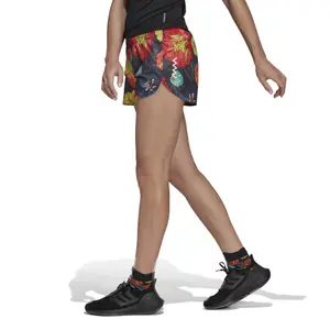 Blomstrede løbeshorts til kvinder adidas Run Fast image-3