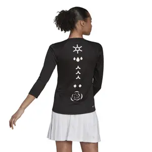 Camiseta de manga larga para mujer adidas Paris Tennis FreeLift image-3