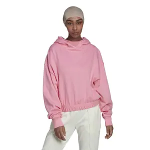 Kort sweatshirt med hætte til kvinder adidas Studio Lounge image-1