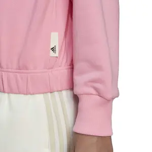 Women's short hooded sweatshirt adidas Studio Lounge image-6