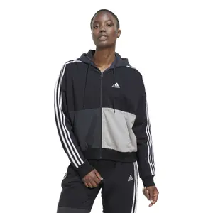 Sweatshirt med lynlås til kvinder adidas Essentials Colorblock image-1
