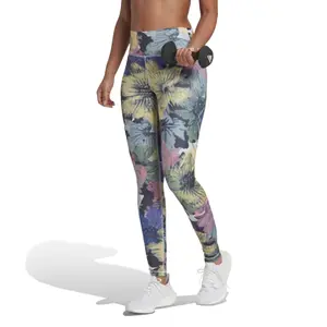 Leggings d'entraînement taille haute imprimé Damen adidas Essentials image-1