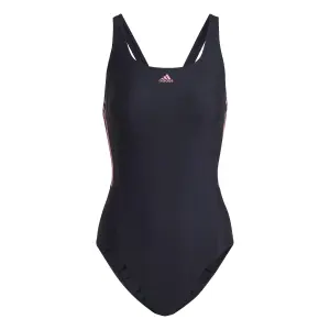 Traje de baño de 1 pieza de longitud media y 3 bandas para mujer adidas image-0