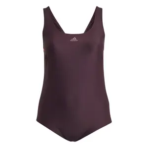 Traje de baño clásico de 1 pieza para mujer con 3 rayas adidas image-3