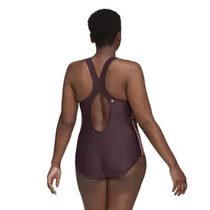 Traje de baño clásico de 1 pieza para mujer con 3 rayas adidas image-5