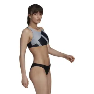 2-delt grafisk badedragt til kvinder med stort logo adidas image-3