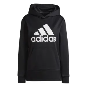 Hooded sweatshirt with large logo woman adidas Aeroready image-0