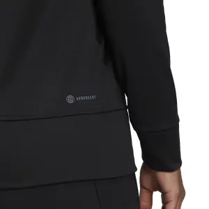Hooded sweatshirt with large logo woman adidas Aeroready image-6